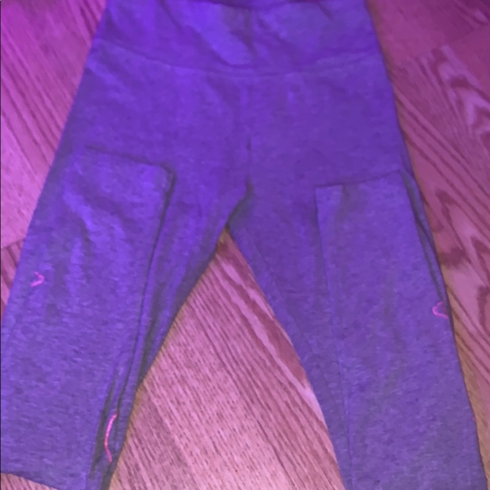 gray flamingo leggings
